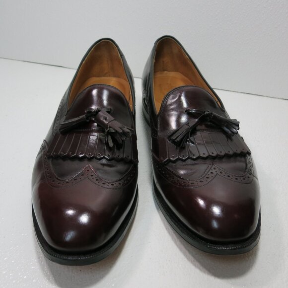 Johnston & Murphy Heritage Kiltie Tassel Brogue Leather Dress Loafers Sz 13 D/B - Picture 5 of 7
